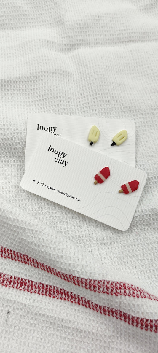 Orecchini ghiacciolo - Loopy Clay