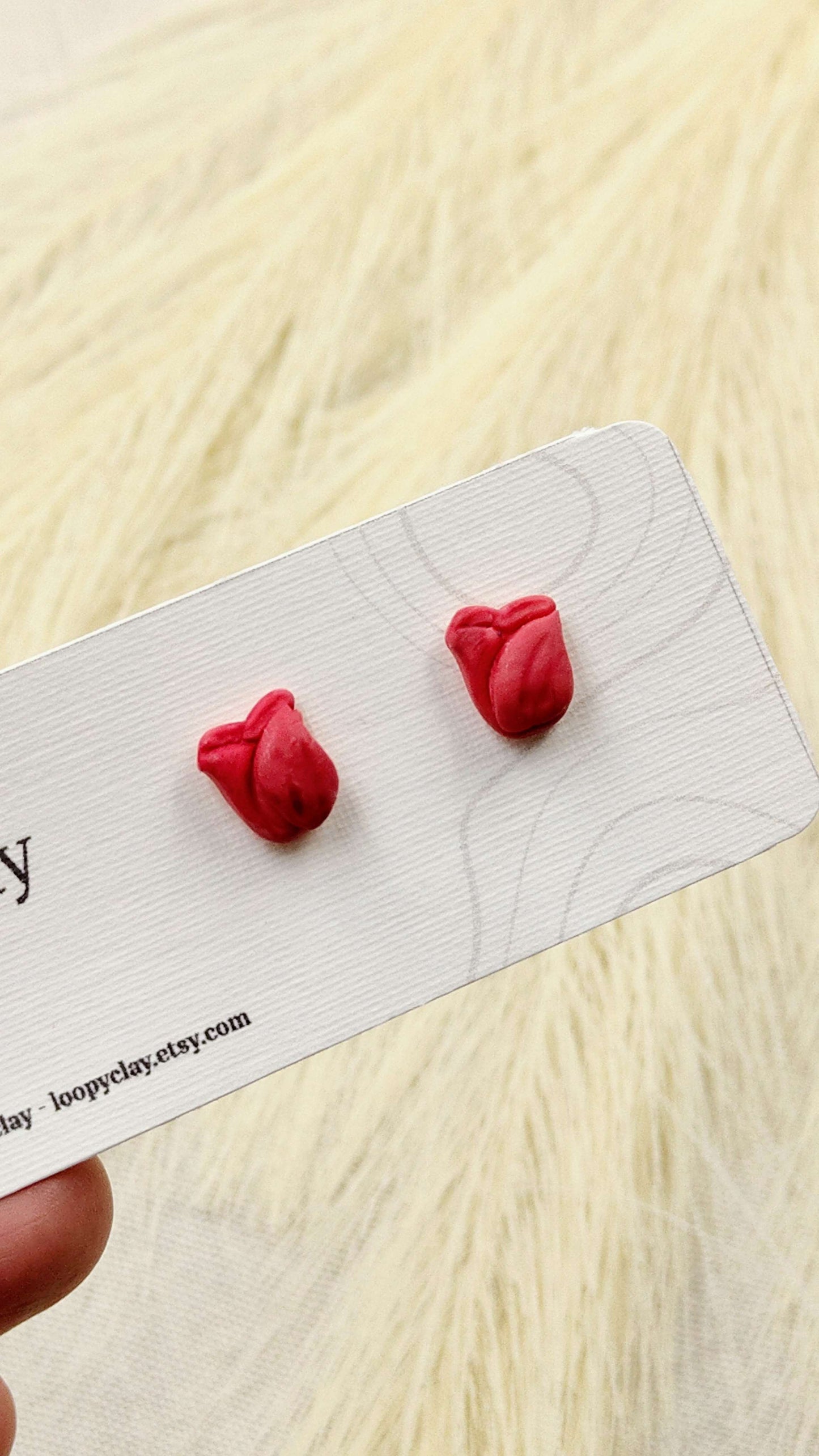 Orecchini mini tulipani - delicati tocchi di primavera