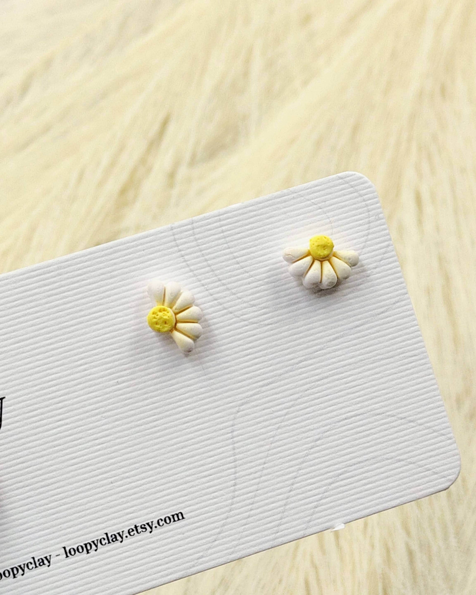 Orecchini fiori di campo - classici intramontabili - Loopy Clay