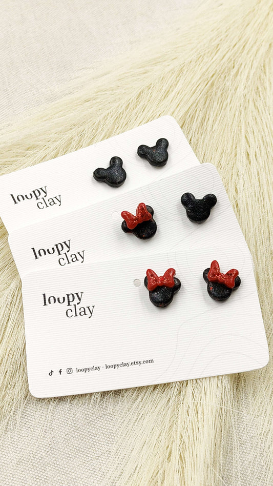 Orecchini mickey & minnie - classico per grandi e piccini