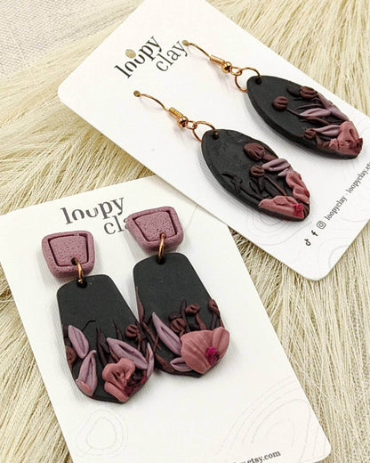 Orecchini Pendenti fiori notturni