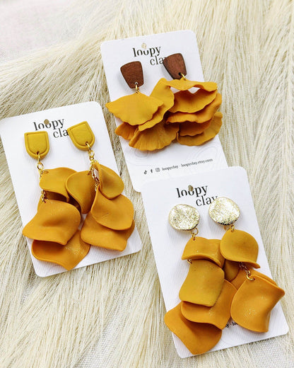 "Bagliori di Sole": Orecchini Artigianali in Giallo Oro