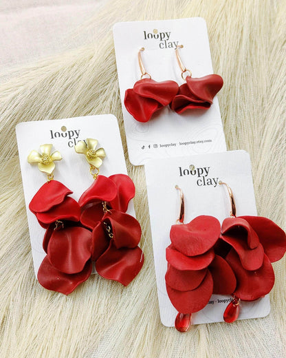 "Rosso Passione": Orecchini Artigianali per un'Eleganza che Non Conosce Stagioni