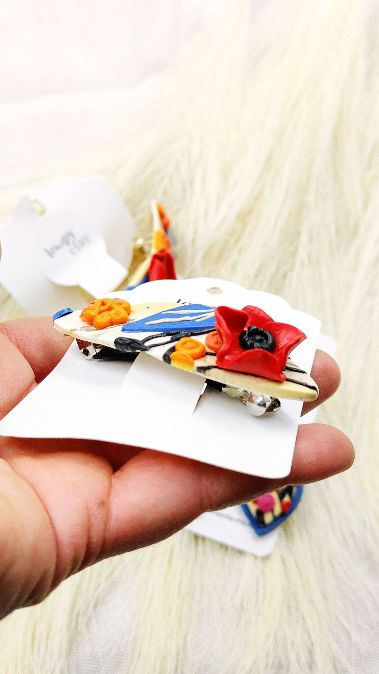 Collezione Papaveri | Fermagli capelli artigianali