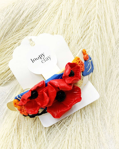 Collezione Papaveri | Fermagli capelli artigianali