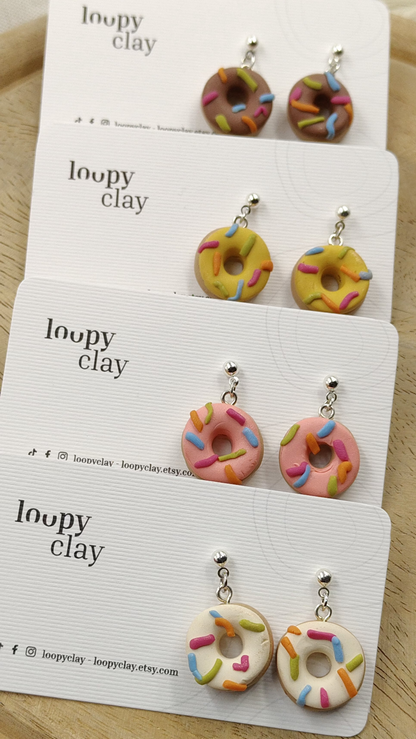 Orecchini ciambelle / donuts con zuccherini (al forno)