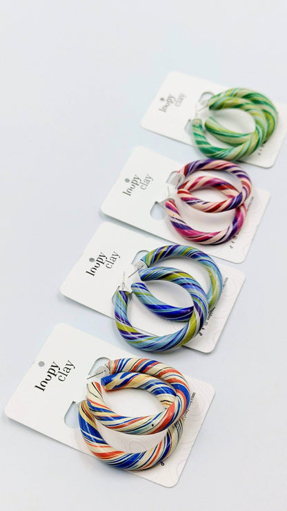 Orecchini grandi a Cerchio multicolor