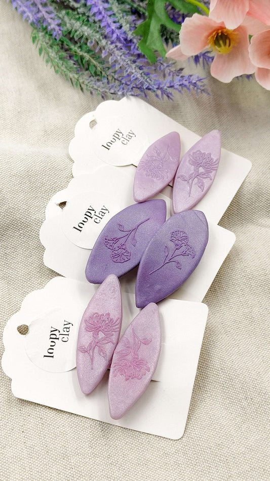 Collezione Impressioni Floreali | Fermagli capelli artigianali