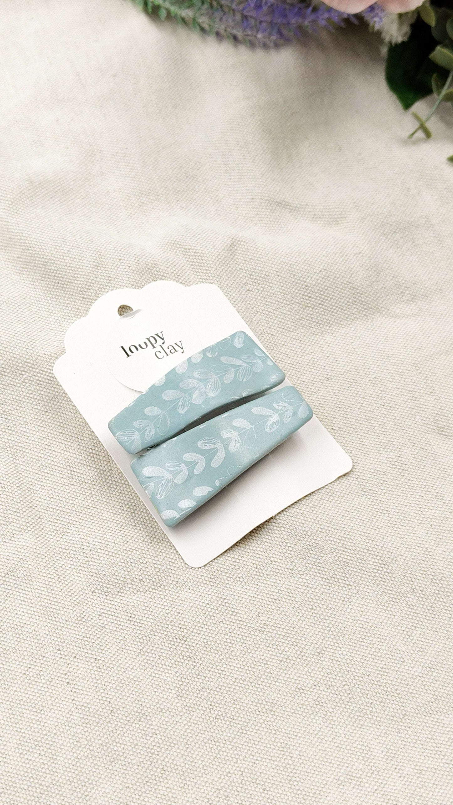 Collezione Asimmetrie Floreali| Fermagli capelli artigianali