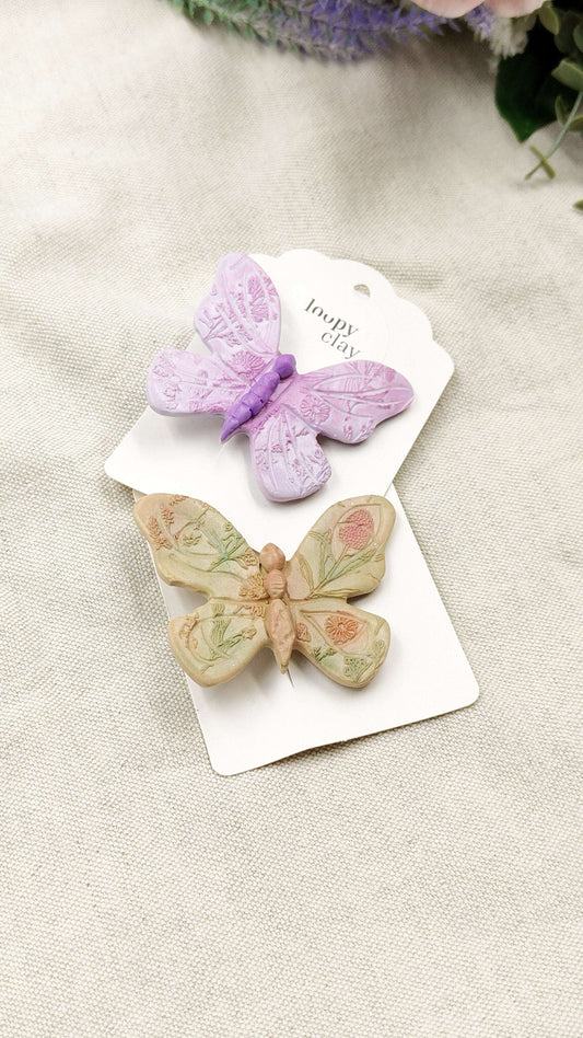 Collezione Farfalle e fiori | Fermagli capelli artigianali