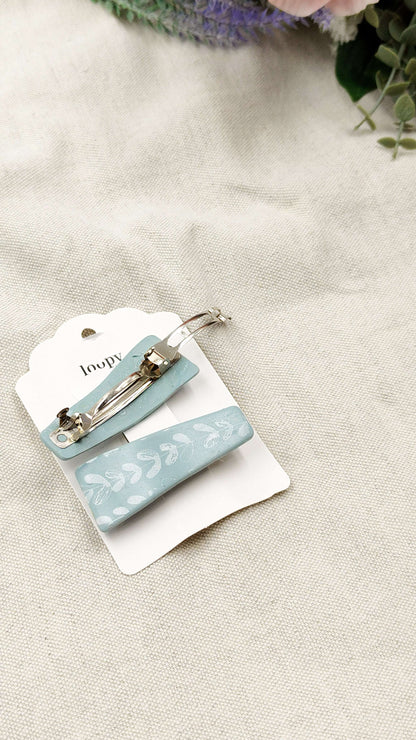 Collezione Asimmetrie Floreali| Fermagli capelli artigianali