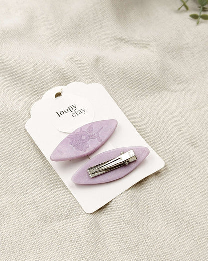 Collezione Impressioni Floreali | Fermagli capelli artigianali