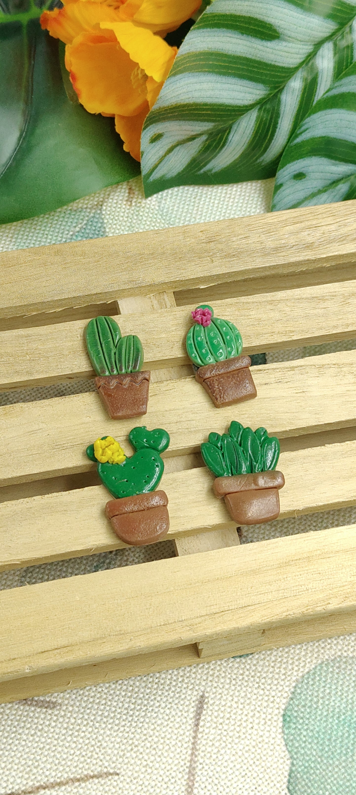 Handcrafted Magnets - Cactus and Succulent Plants