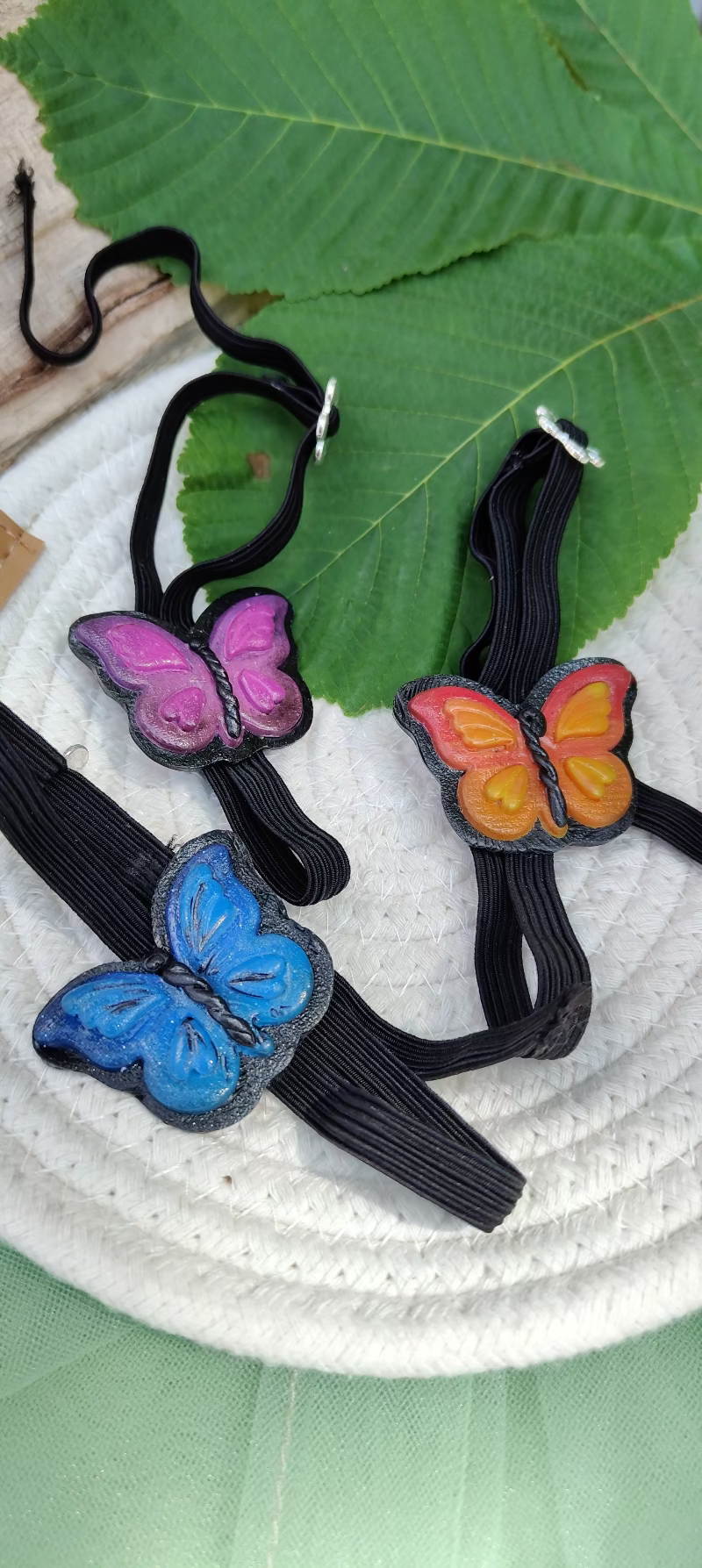 Collezione Primavera | Segnalibro Elastico Regolabile | "Volo di Farfalla"