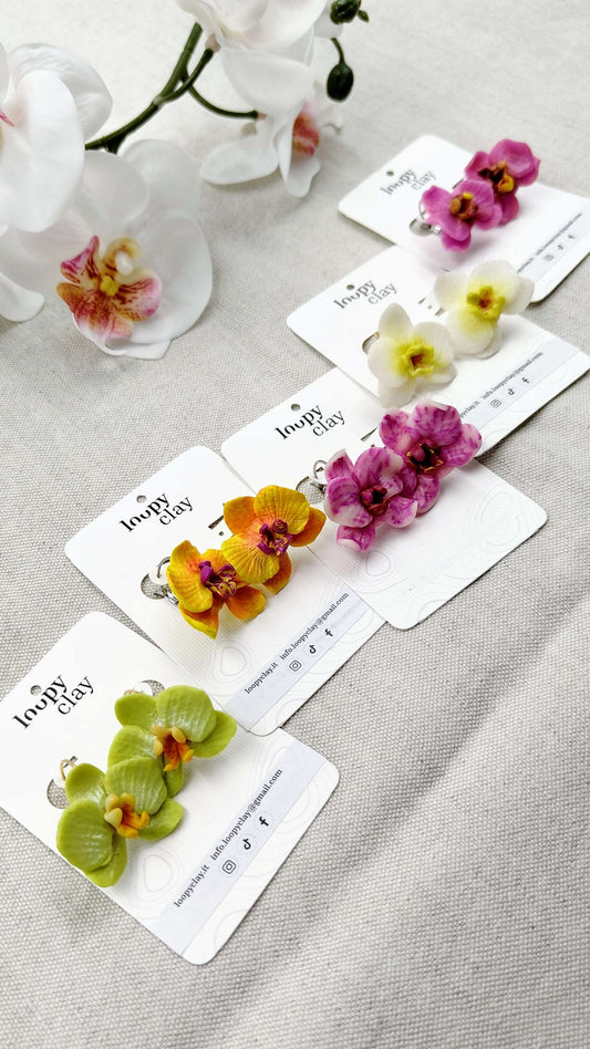 Orecchini Orchidee Vintage | Raffinatezza esotica e retrò
