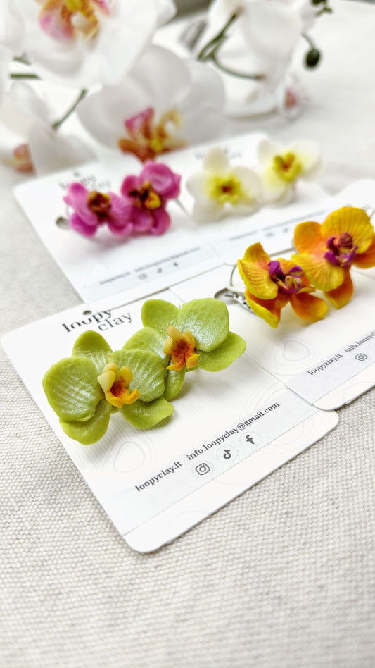 Orecchini Orchidee Vintage | Raffinatezza esotica e retrò