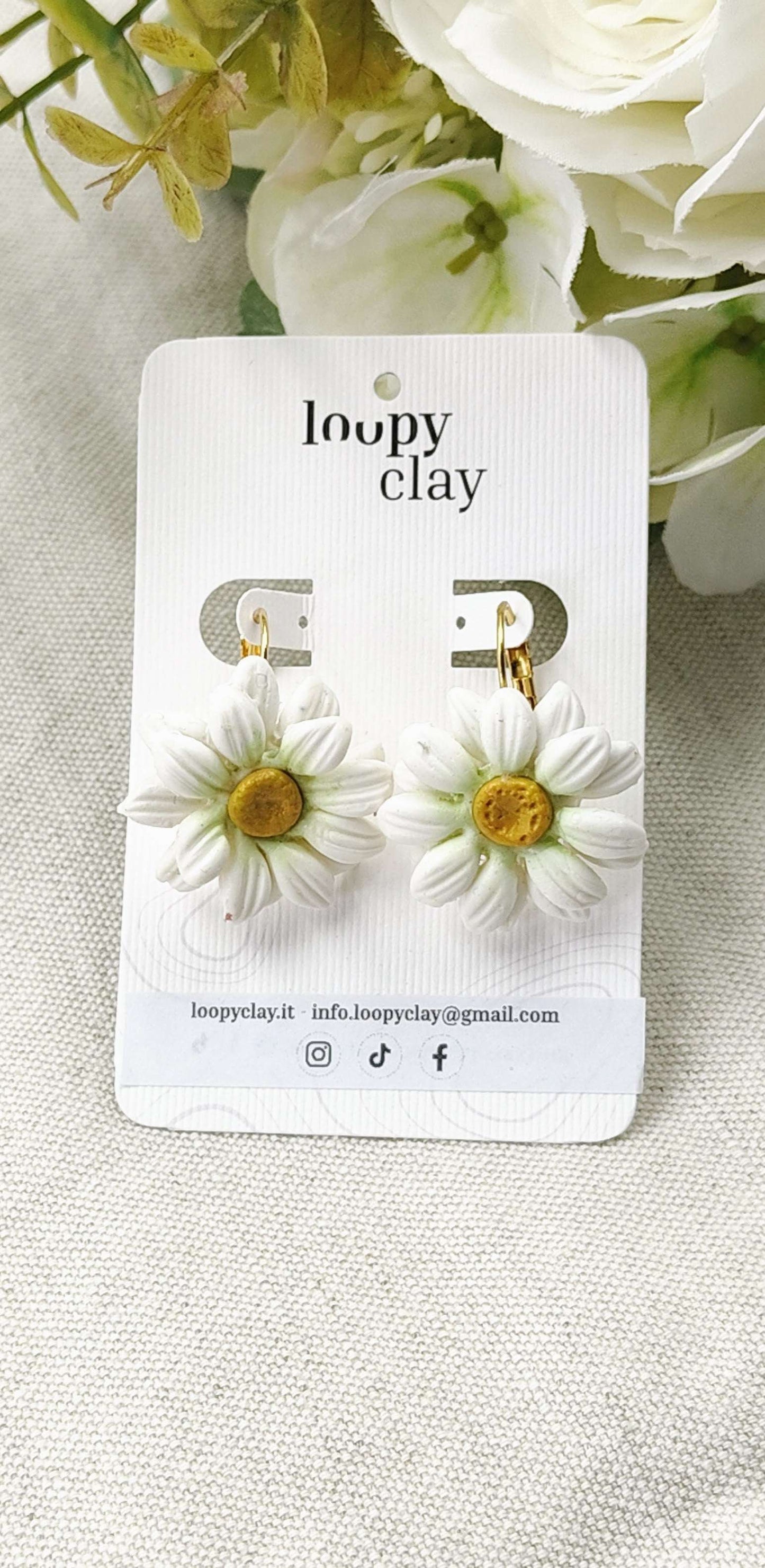 Orecchini Margherita Vintage | Eleganza retrò cabochon