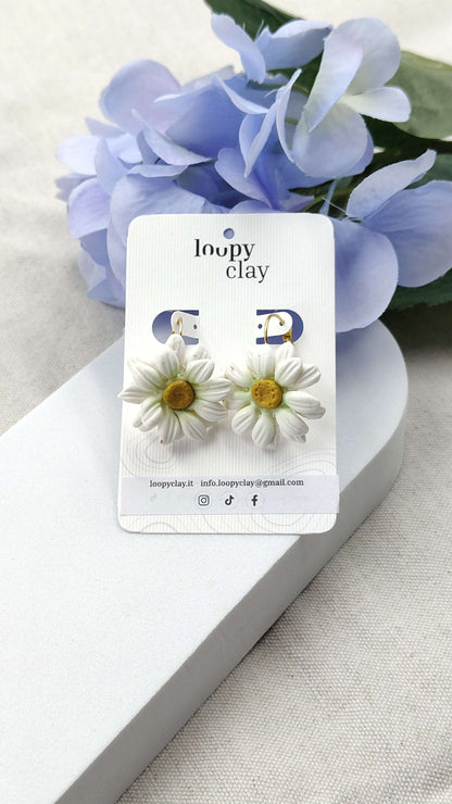 Orecchini Margherita Vintage | Eleganza retrò cabochon