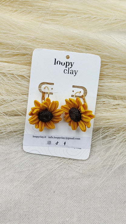 Orecchini Girasole Vintage | Un raggio di sole d'altri tempi