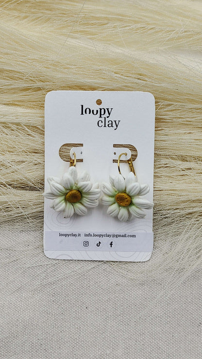 Orecchini Margherita Vintage | Eleganza retrò cabochon