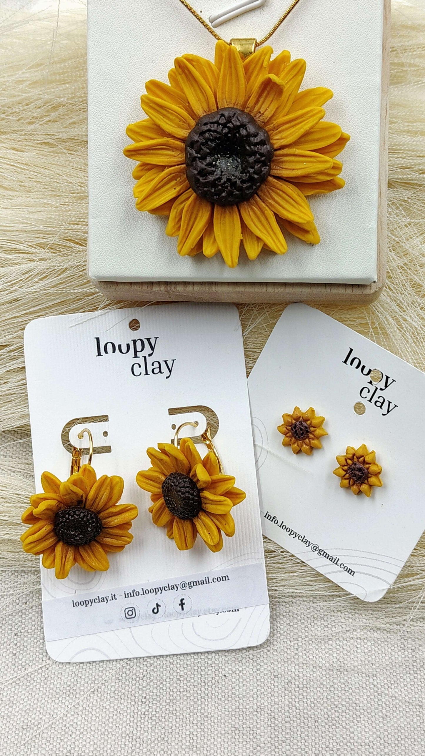 Collana Girasole | Cabochon Vintage Style