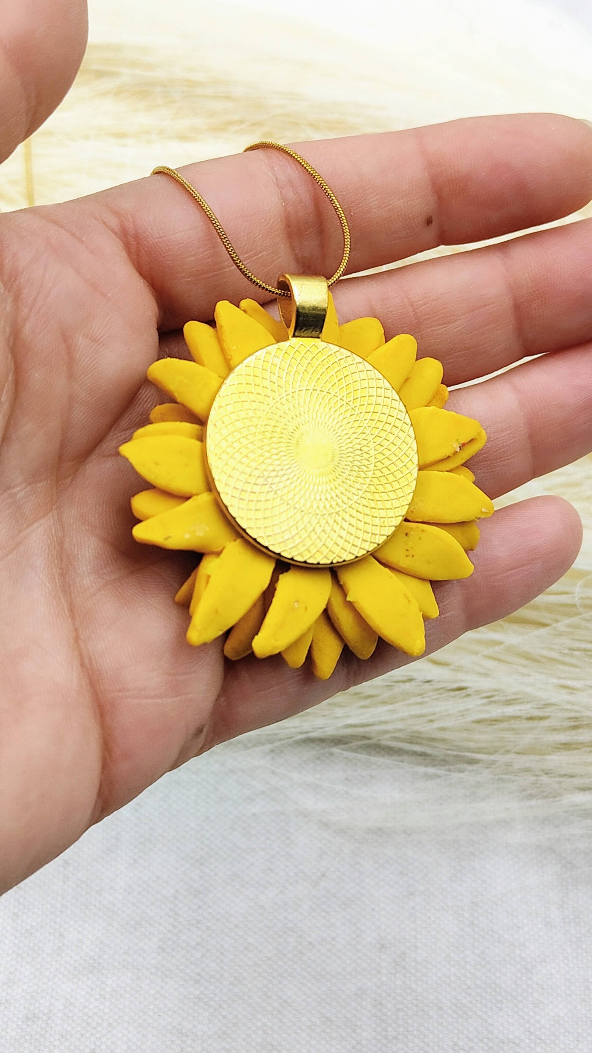 Collana Girasole | Cabochon Vintage Style