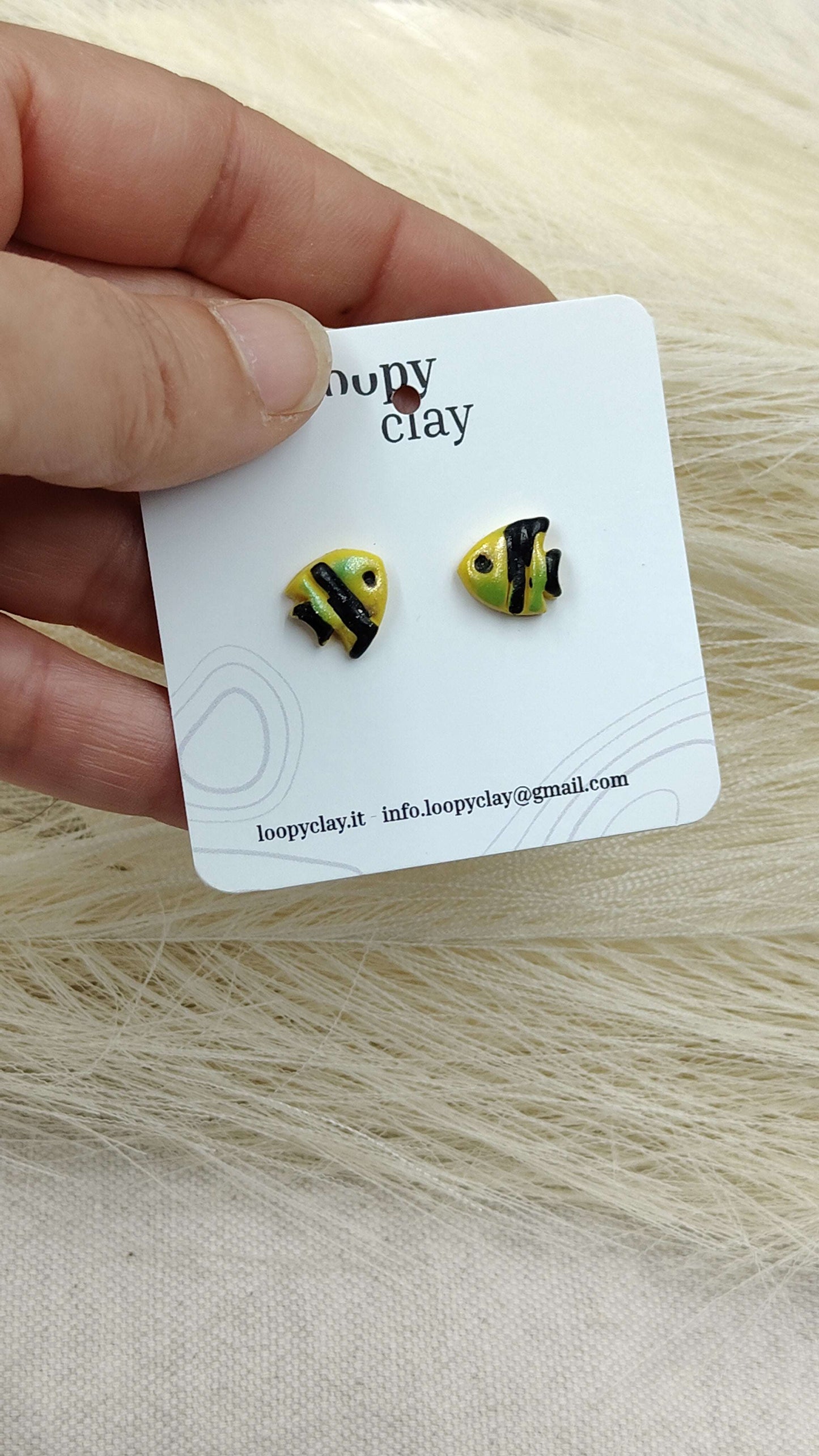 Orecchini Pesciolini Clownfish Mare Estate Artigianali