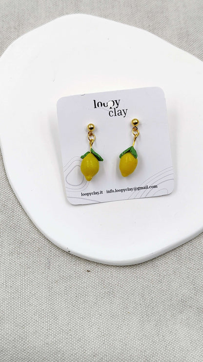 Orecchini Fragole e Limoni Kawaii | Freschezza Fruttata