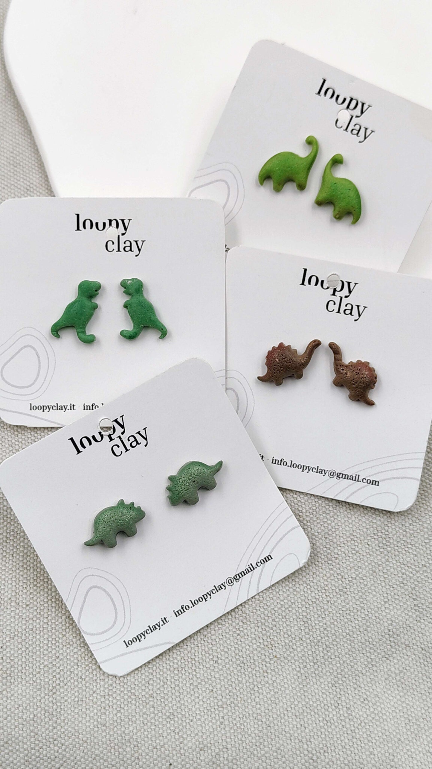 Orecchini Dinosauro Kawaii | Preistoria con un tocco di tenerezza