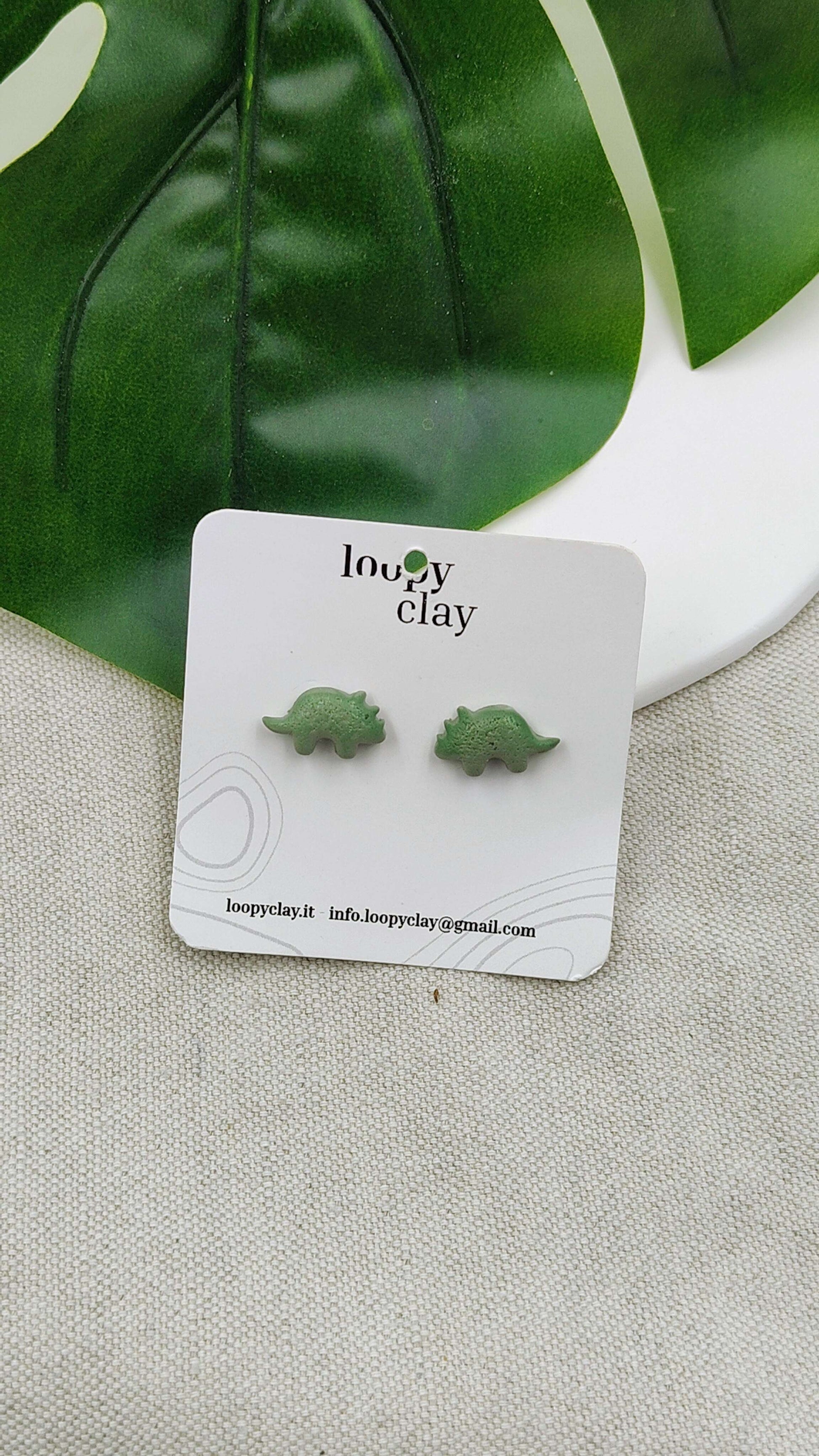 Orecchini Dinosauro Kawaii | Preistoria con un tocco di tenerezza