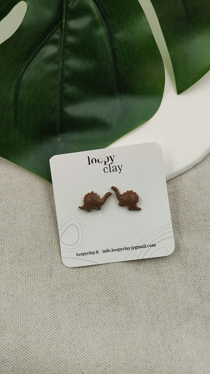 Orecchini Dinosauro Kawaii | Preistoria con un tocco di tenerezza