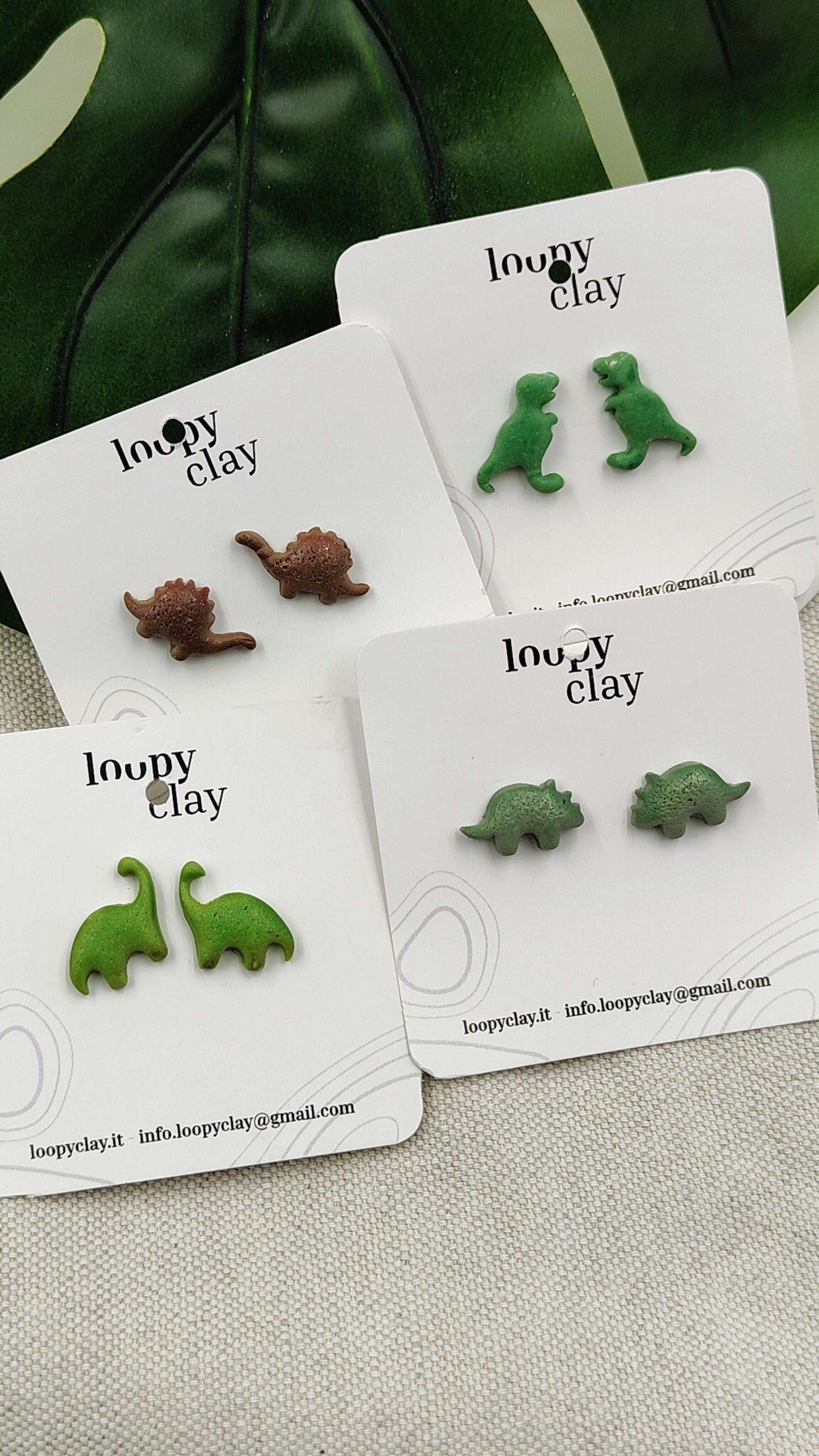 Orecchini Dinosauro Kawaii | Preistoria con un tocco di tenerezza