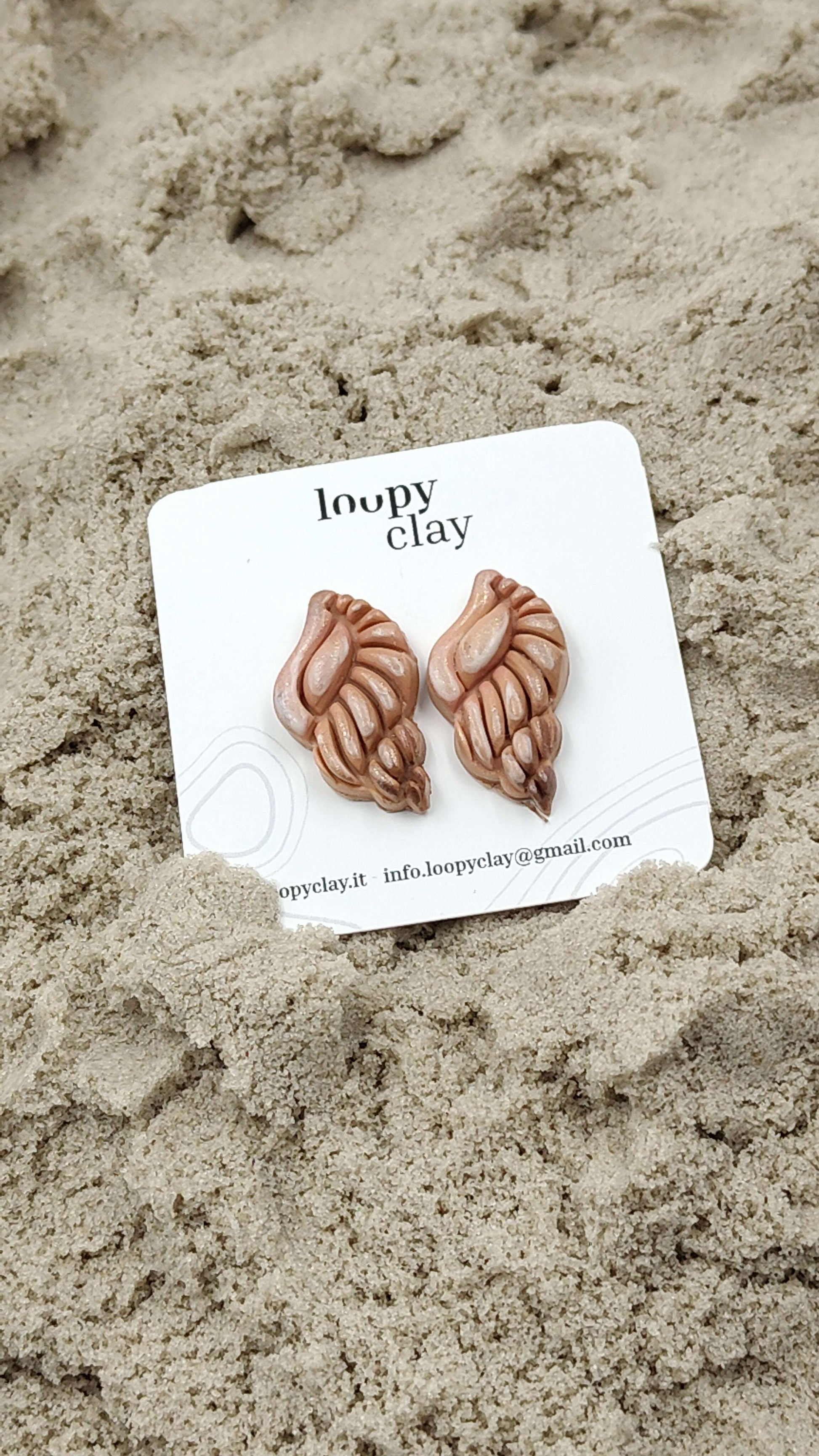 Orecchini Conchiglia Mare Estate Anallergici Leggeri