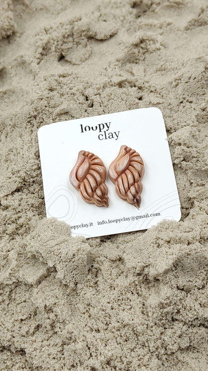 Orecchini Conchiglia Mare Estate Anallergici Leggeri