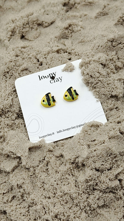 Orecchini Pesciolini Clownfish Mare Estate Artigianali