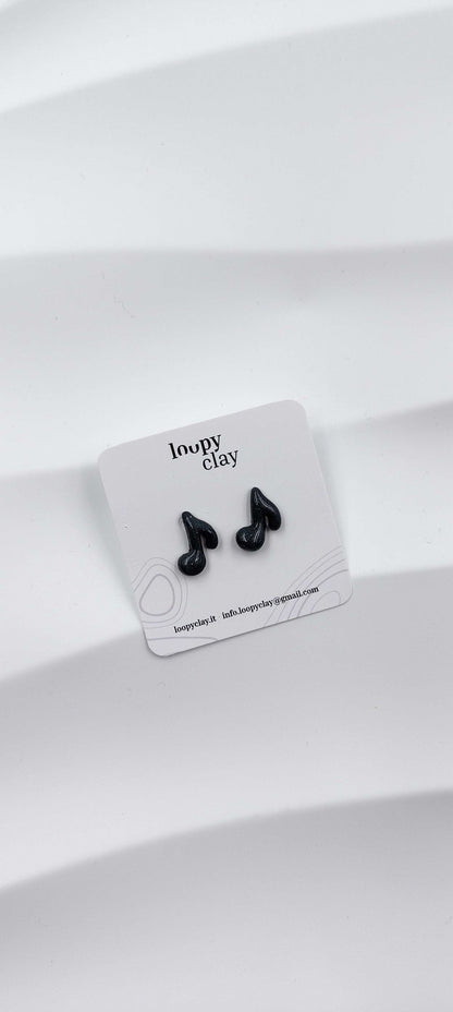 Orecchini Bottone Scuola Forbici Tavolozza Smile Artigianali