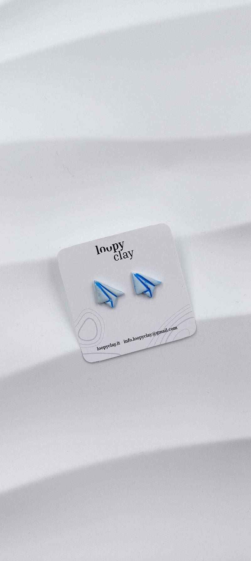 Orecchini Bottone Scuola Forbici Tavolozza Smile Artigianali