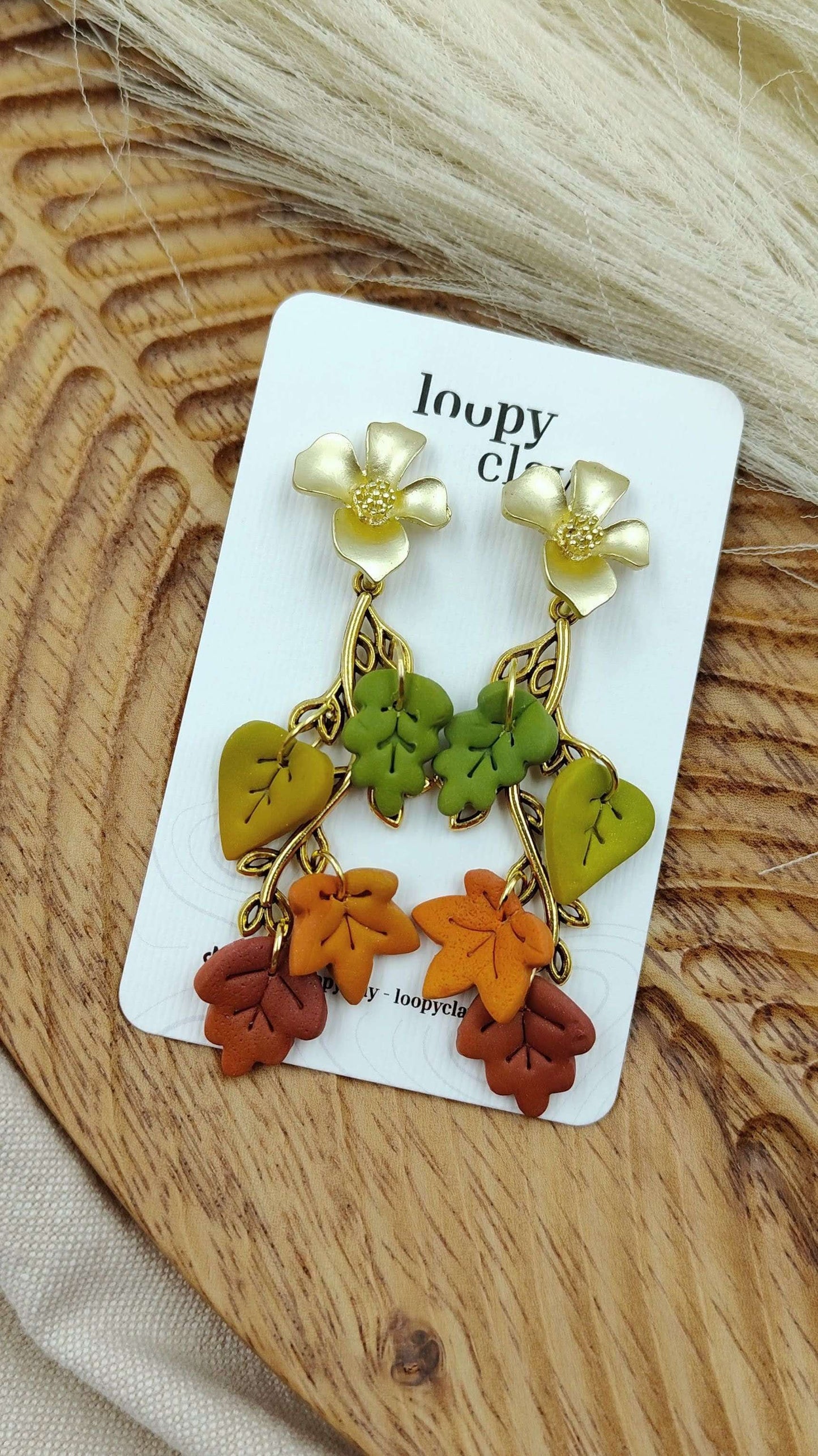 Orecchini Foglie d’Autunno stile Boho | Ma con eleganza