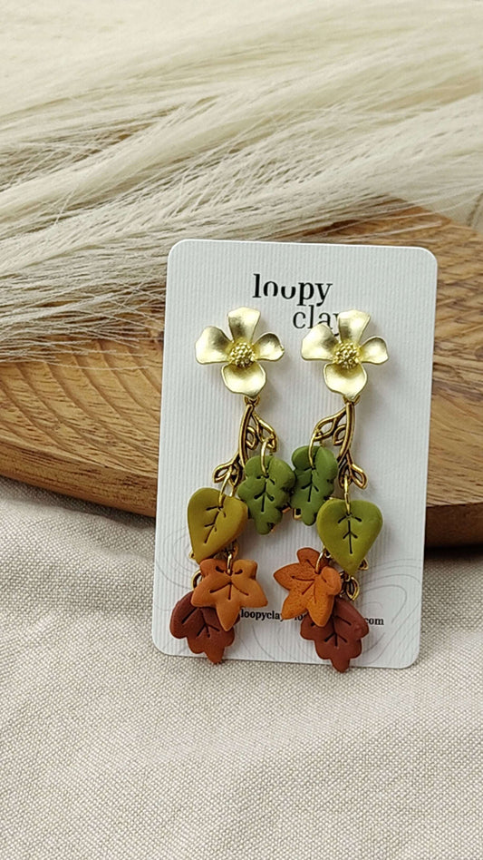 Orecchini Foglie d’Autunno stile Boho | Ma con eleganza