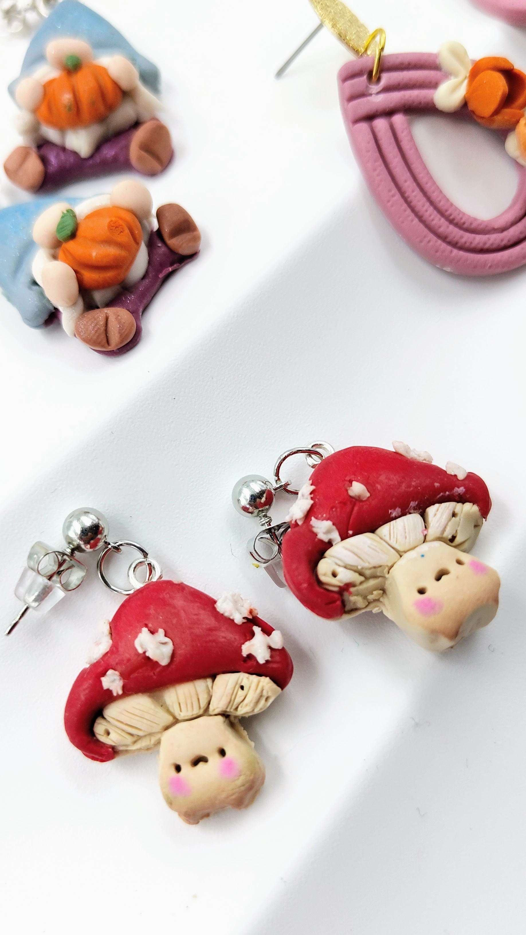 Orecchini Funghetto Anime | Stile Kawaii e Soft