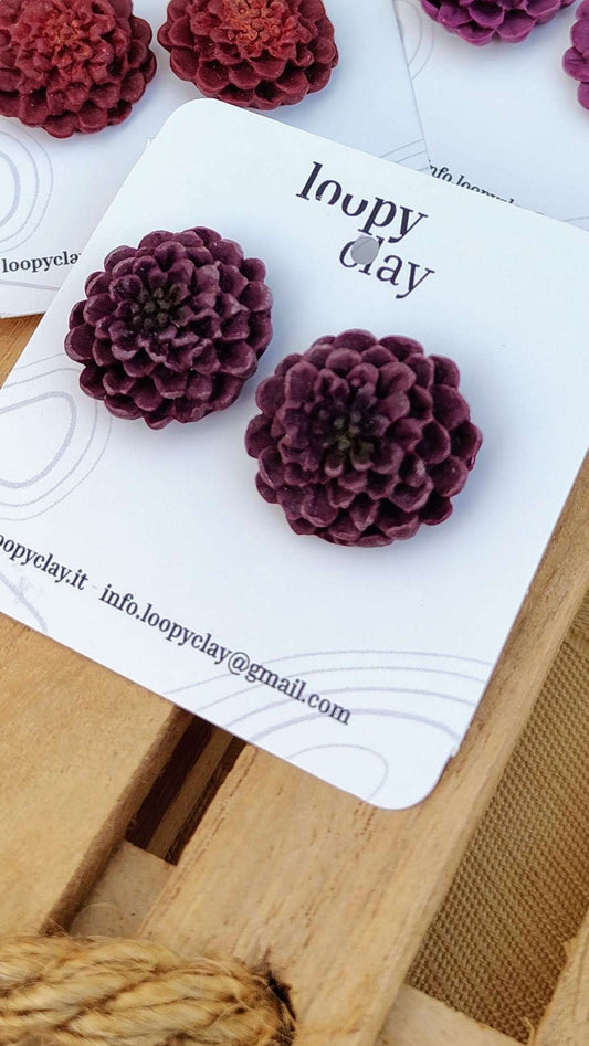 Orecchini a lobo Dalia d'Autunno | Anima profonda