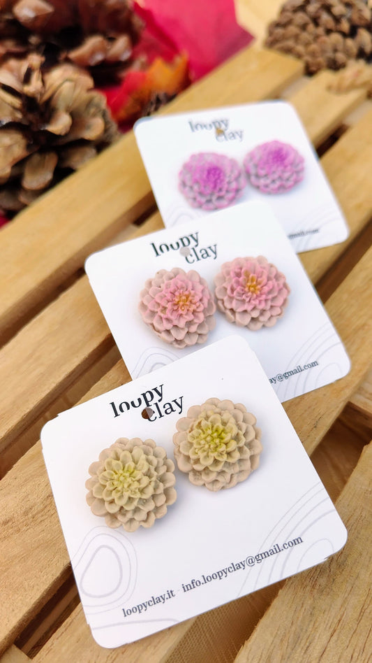 Orecchini a lobo Dalia d'Autunno | Anima Romantica