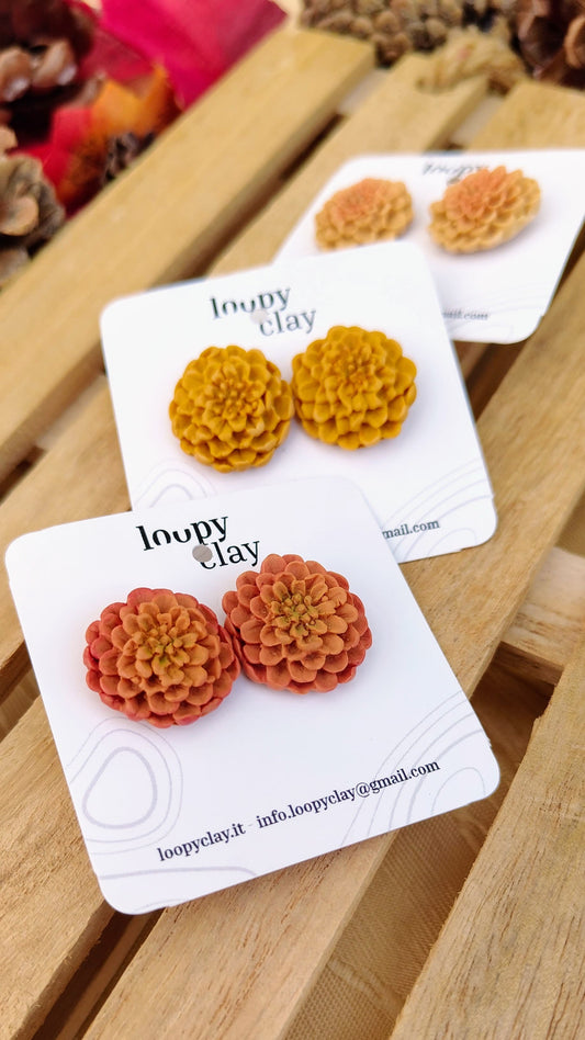 Orecchini a lobo Dalia d'Autunno | Anima speziata