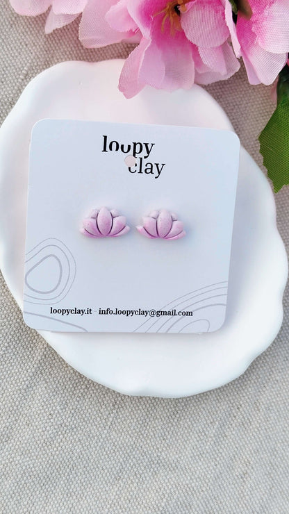 Orecchini Loto Minimal "Soft Petal" | Collezione I Love Japan