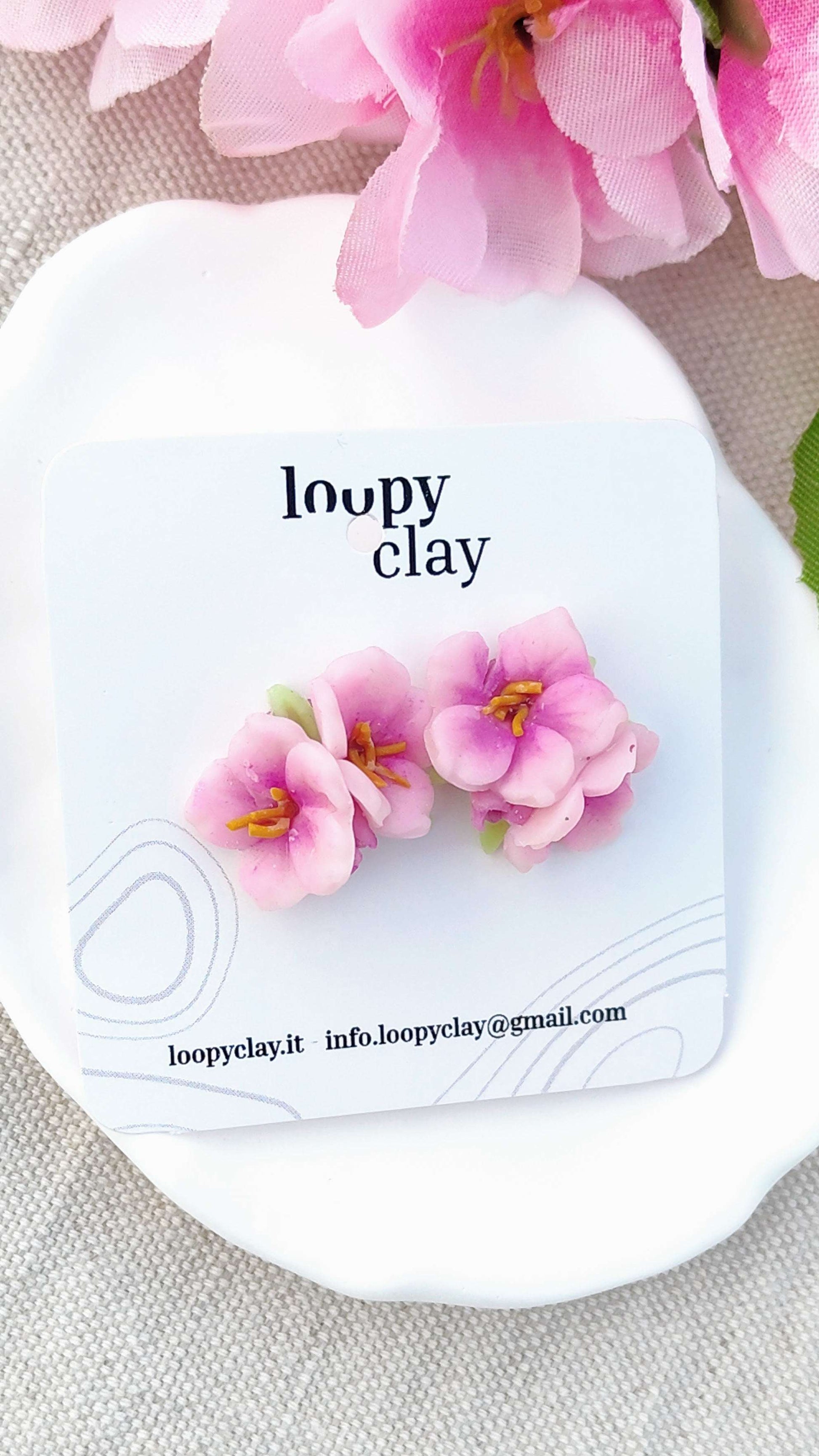 Orecchini Sakura Petite (Versione a Lobo) | Collezione I Love Japan