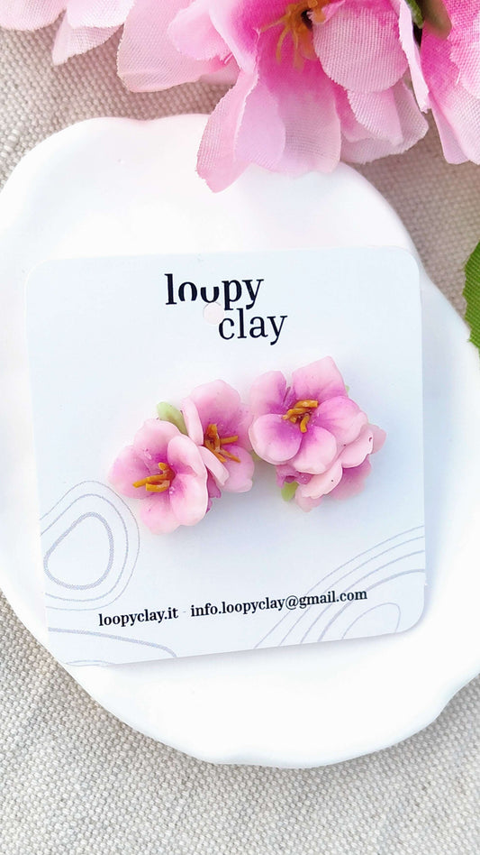 Orecchini Sakura Petite (Versione a Lobo) | Collezione I Love Japan