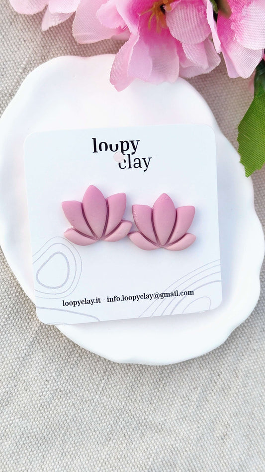 Orecchini Loto "Petali di Seta" | Collezione I Love Japan