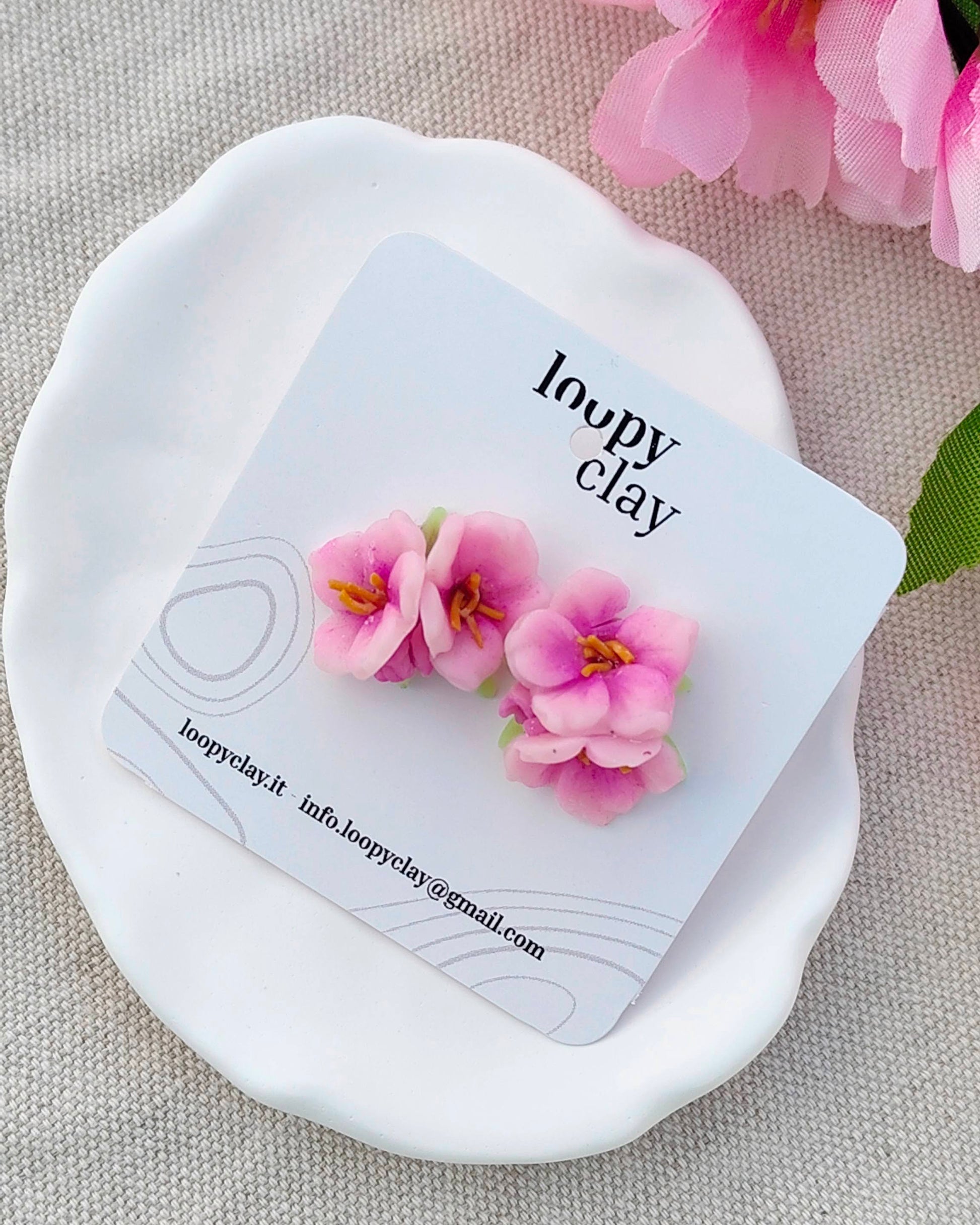 Orecchini Sakura Petite (Versione a Lobo) | Collezione I Love Japan