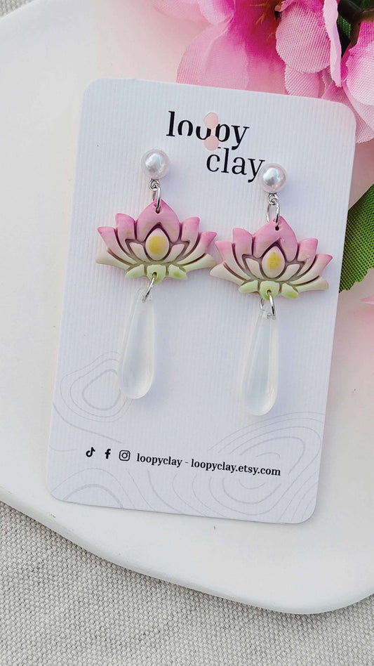 Orecchini Fior di Loto e Rugiada | Collezione I Love Japan