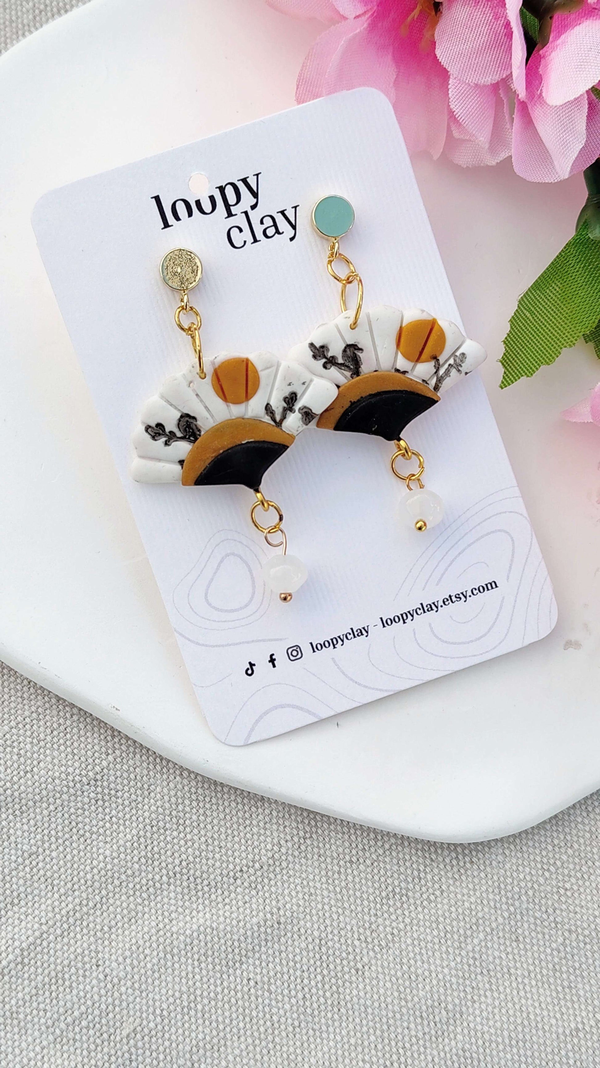 Orecchini Sensu "Sogno di Primavera" (Ciliegio e Sole) | Collezione I Love Japan